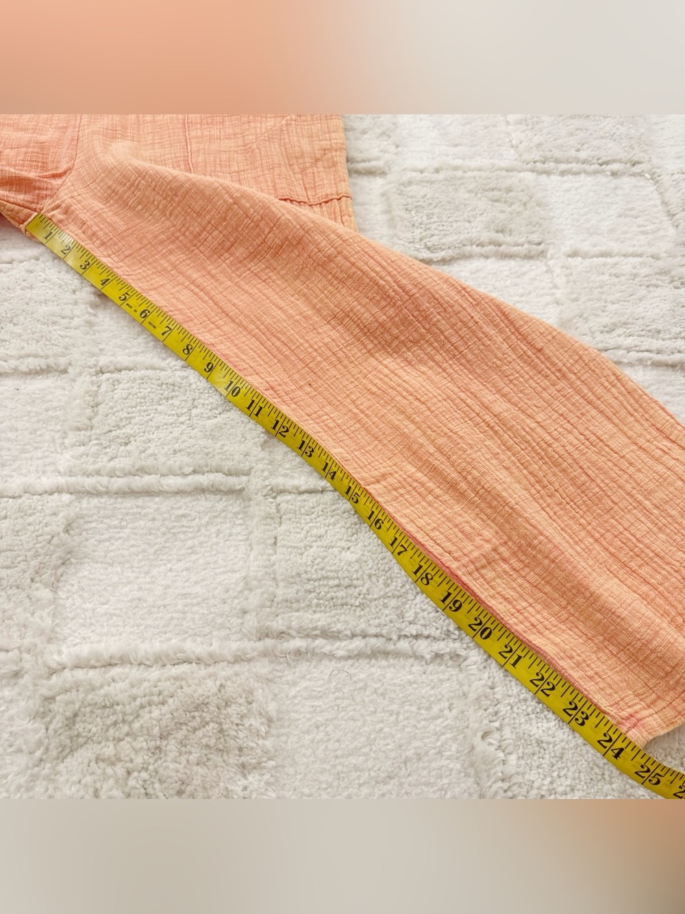 Women's Rust Orange Cotton Gauze Romper Jumpsuit Large - Picture 13 of 13